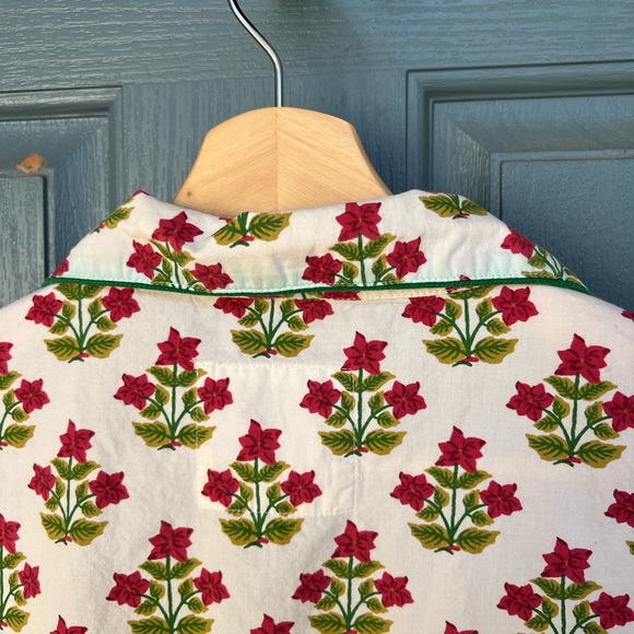 PrintFresh Poinsettia Pajama Top - Picture 14 of 14